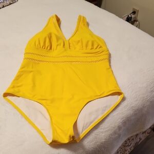 Yellow One-Piece Swimsuit
